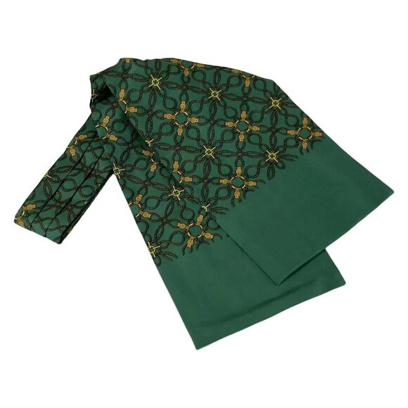 HERMES - Green Gold Multi Scarf